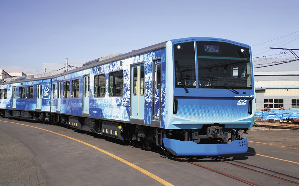 SDGs×JR東日本グループ<br>水素ハイブリッド電車「HYBARI（ひばり）」<br>鉄道の脱炭素化、CO₂フリーに向けた試験車両