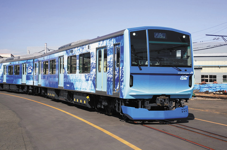 SDGs×JR東日本グループ<br>水素ハイブリッド電車「HYBARI（ひばり）」<br>鉄道の脱炭素化、CO₂フリーに向けた試験車両